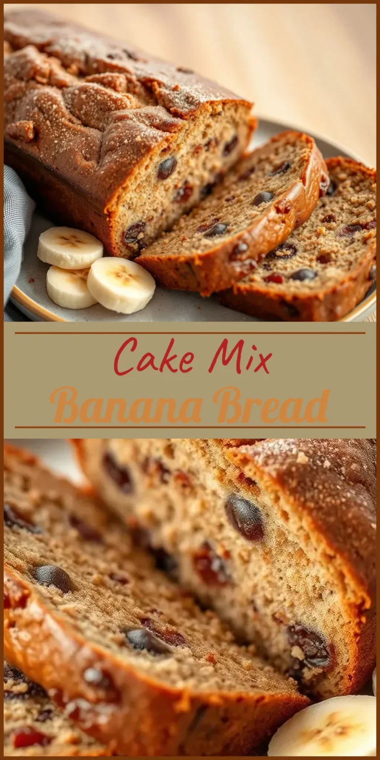 Cake Mix Banana Bread Vertical Photo