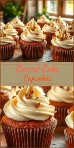 Carrot Cake Cupcakes Vertical Photo