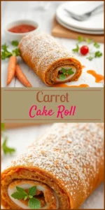 Carrot Cake Roll Vertical Photo