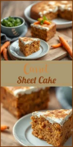 Carrot Sheet Cake Vertical Photo