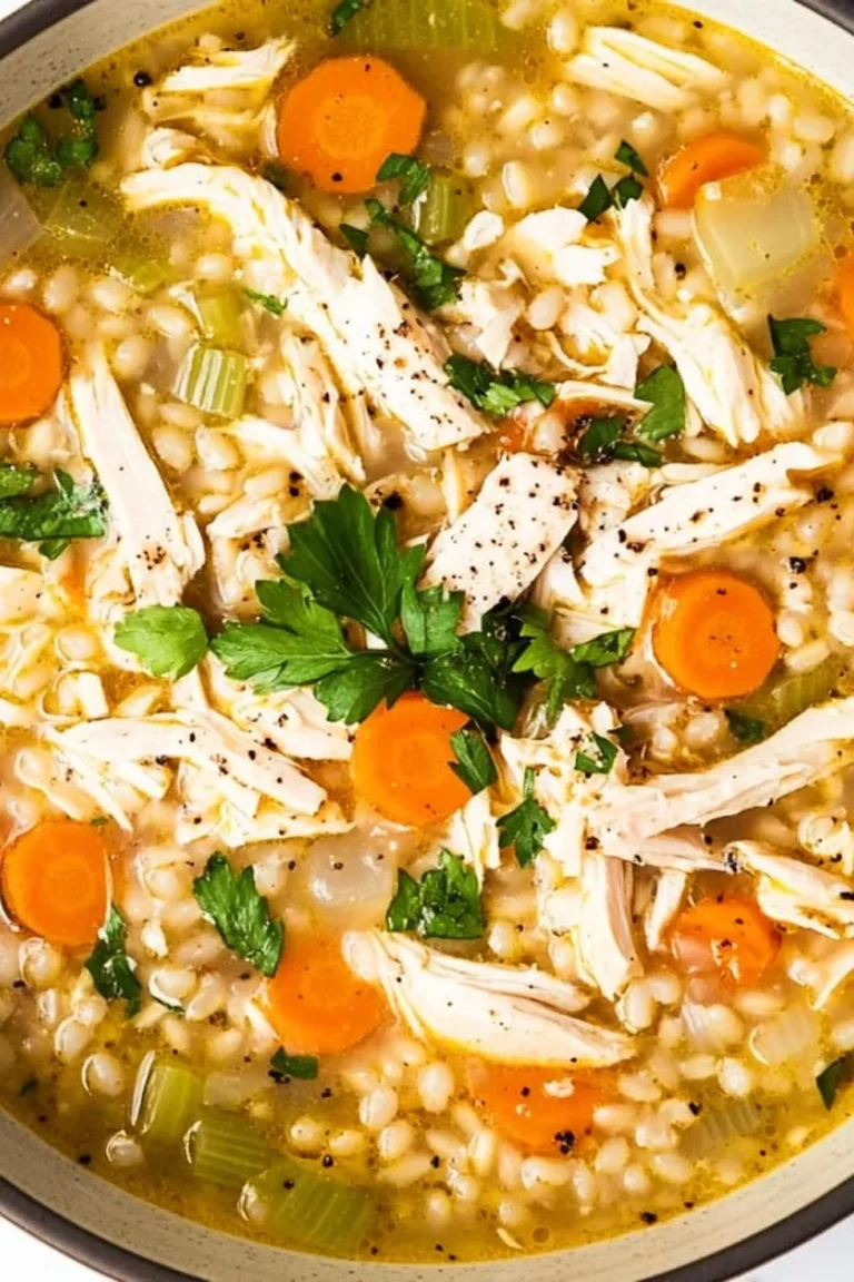 Chicken Barley Soup Photo