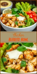 Chicken Burrito Bowl Vertical Photo