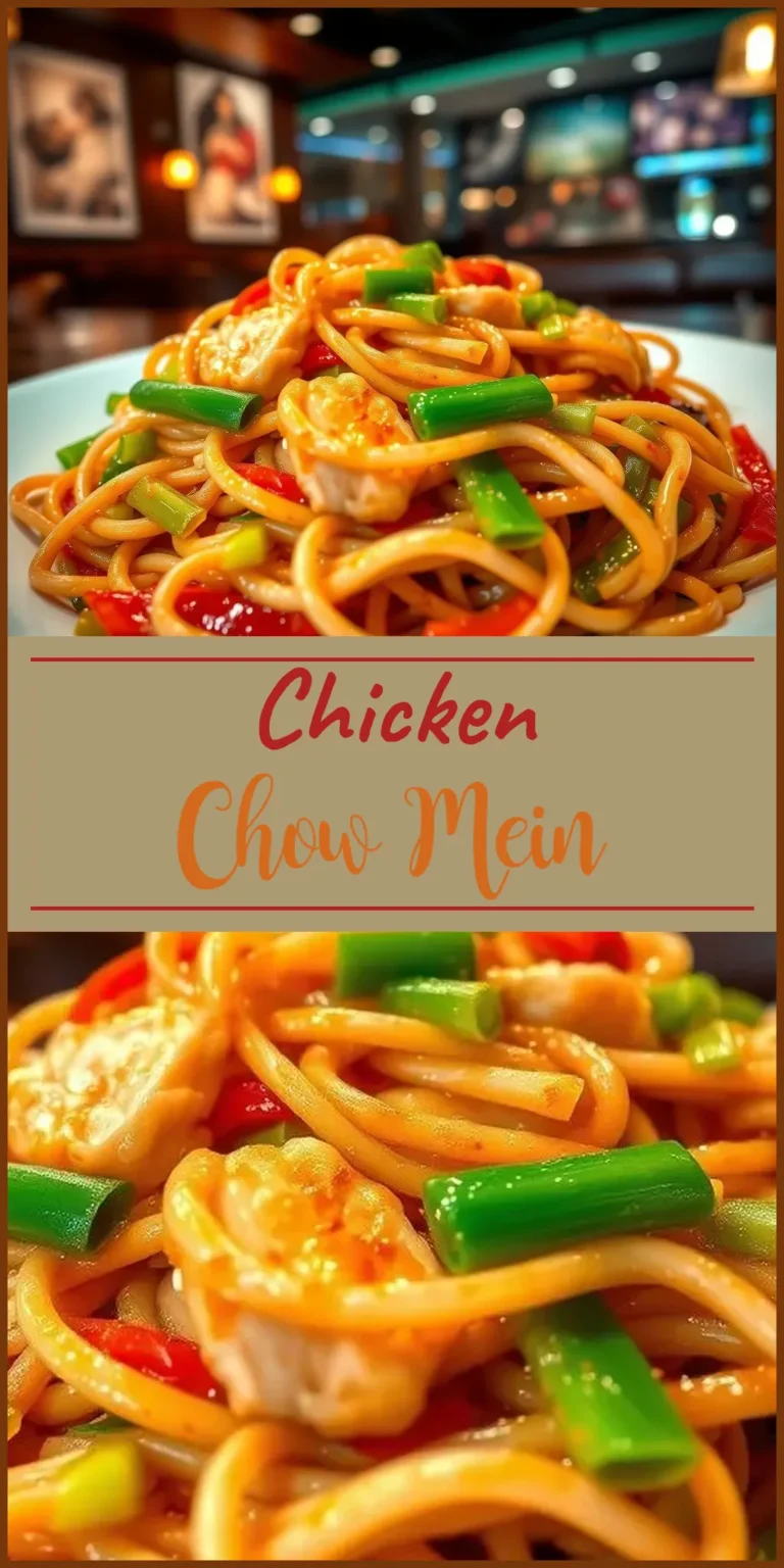 Chicken Chow Mein Vertical Photo