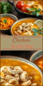 Chicken Tortilla Soup Vertical Photo
