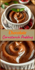Chocolate Cornstarch Pudding Vertical Photo