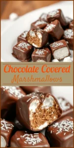 Chocolate Covered Marshmallows Vertical Photo