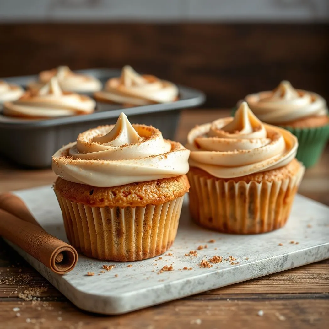 Cinnamon Roll Cupcakes