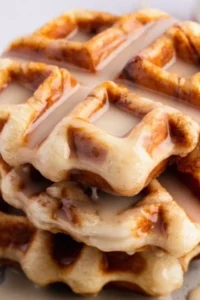 Cinnamon Roll Waffles (Easy Recipe) Photo
