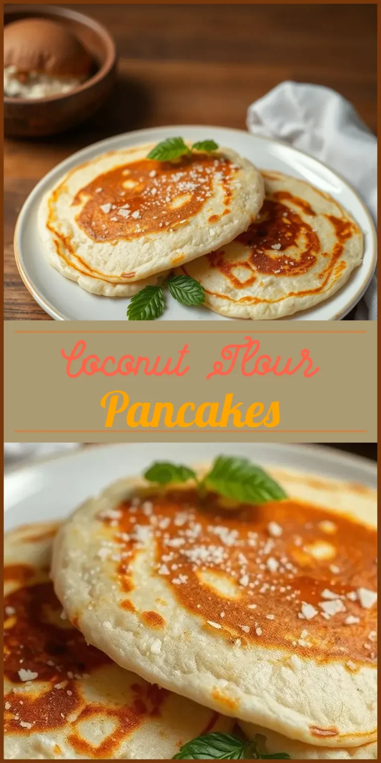 Coconut Flour Pancakes Vertical Photo