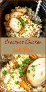 Crockpot Chicken and Rice Vertical Photo