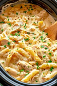 Crockpot Olive Garden Chicken Pasta Photo