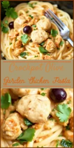 Crockpot Olive Garden Chicken Pasta Vertical Photo