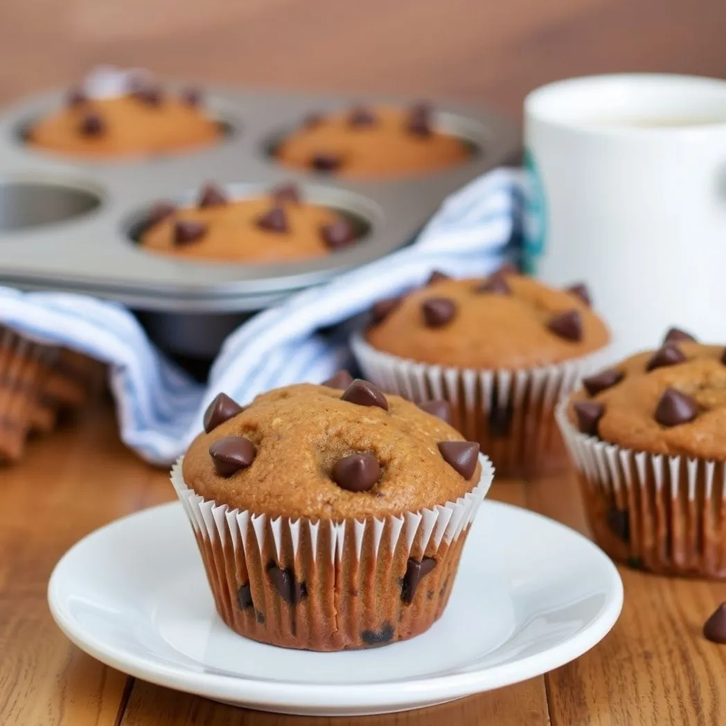 Easy Banana Chocolate Chip Muffins