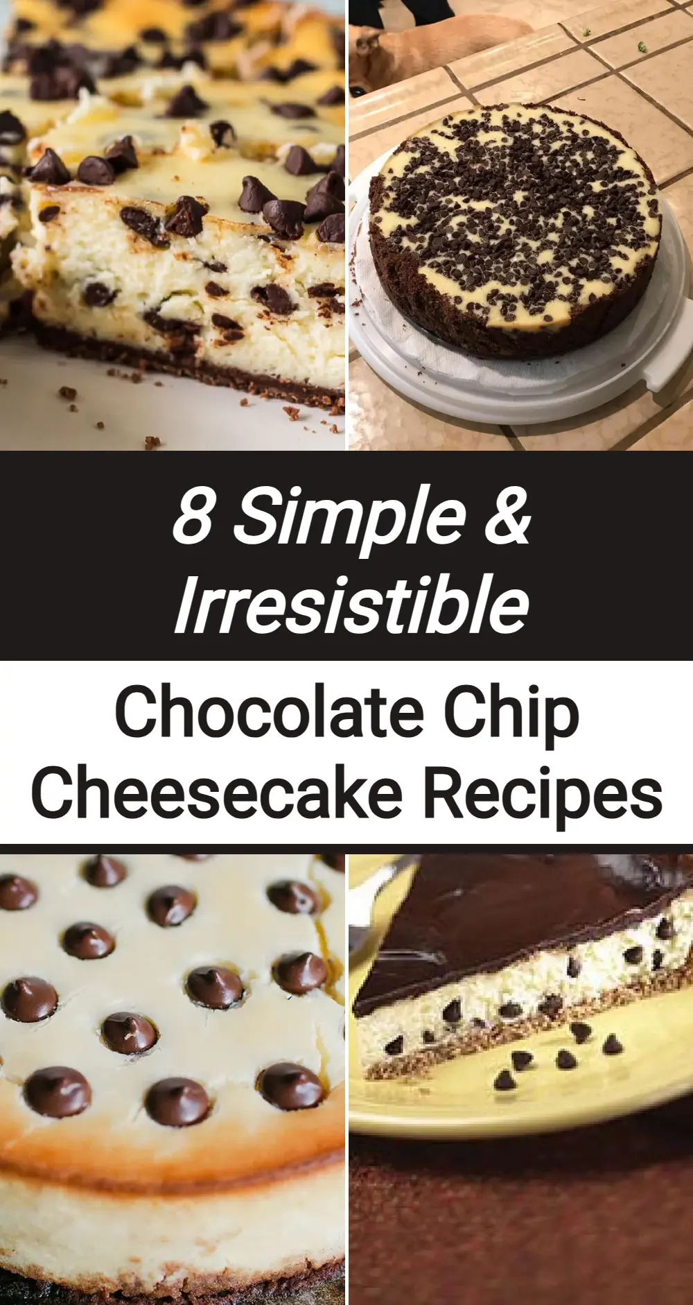 Photo of Easy Chocolate Chip Cheesecake Recipe