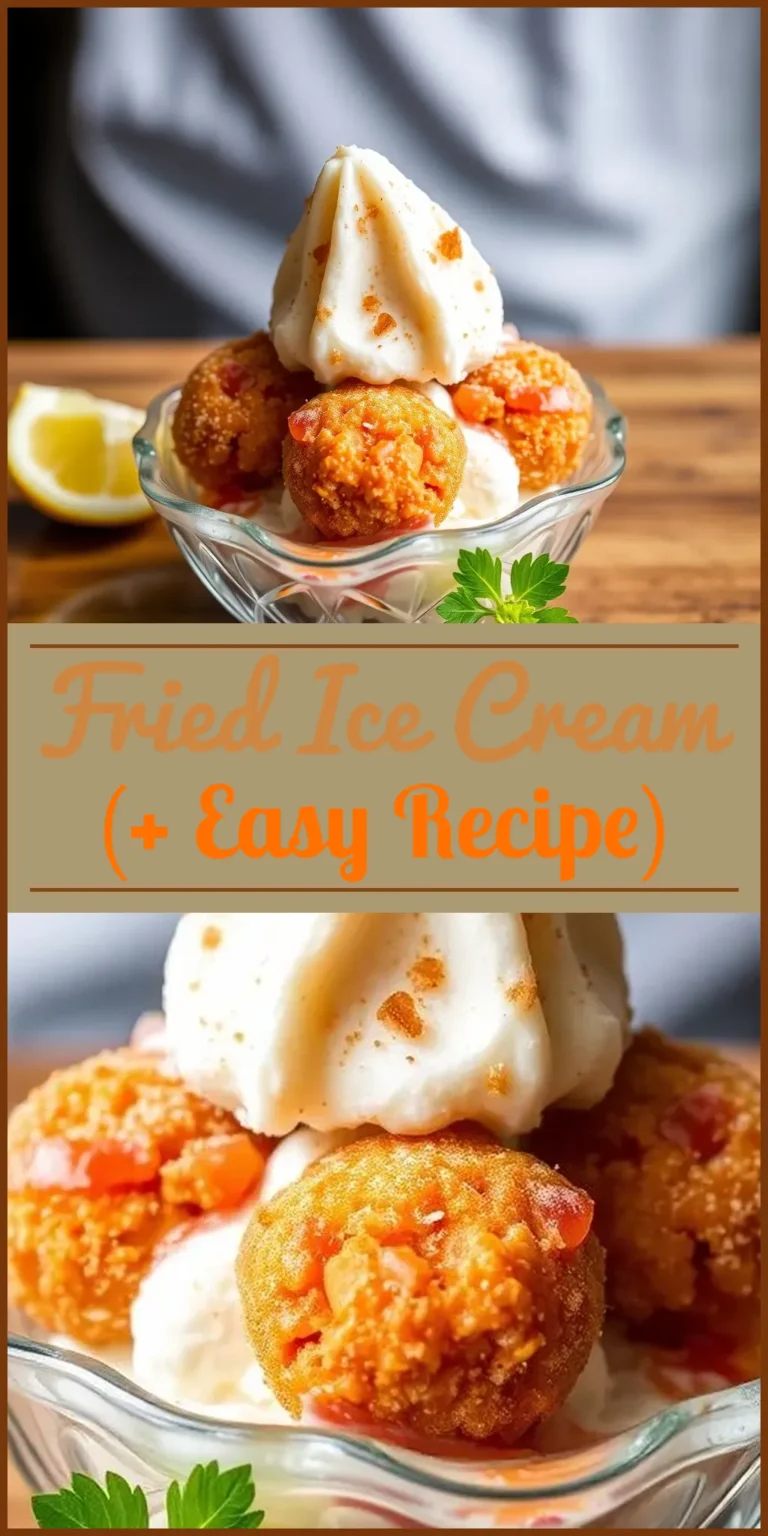 Fried Ice Cream (+ Easy Recipe) Vertical Photo