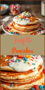 Funfetti Pancakes Vertical Photo