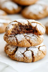 Gingerbread Crinkle Cookies Photo
