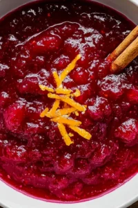 Homemade Cranberry Sauce Photo