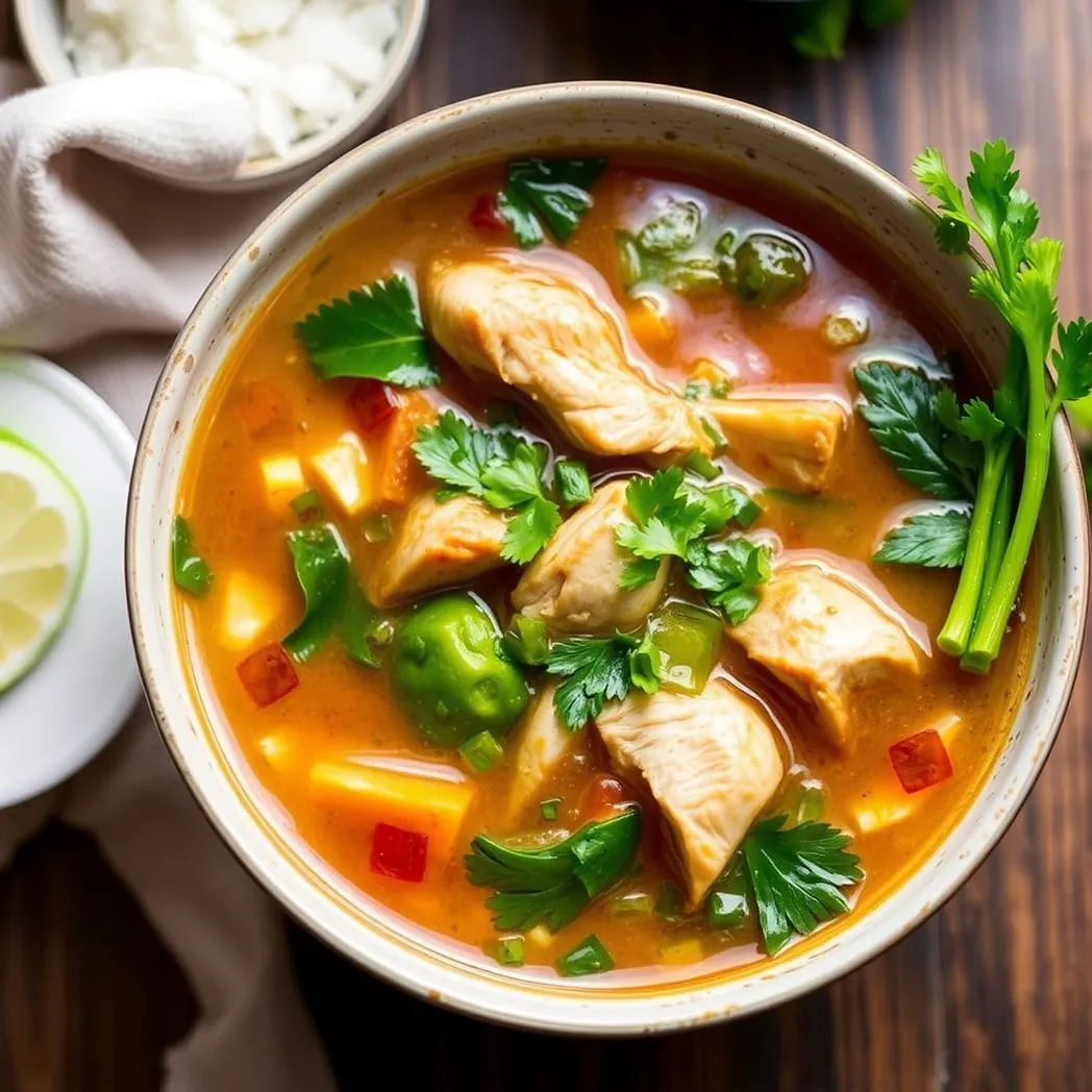 Hot and Sour Chicken Soup (Easy Recipe)