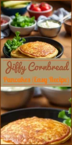 Jiffy Cornbread Pancakes (Easy Recipe) Vertical Photo