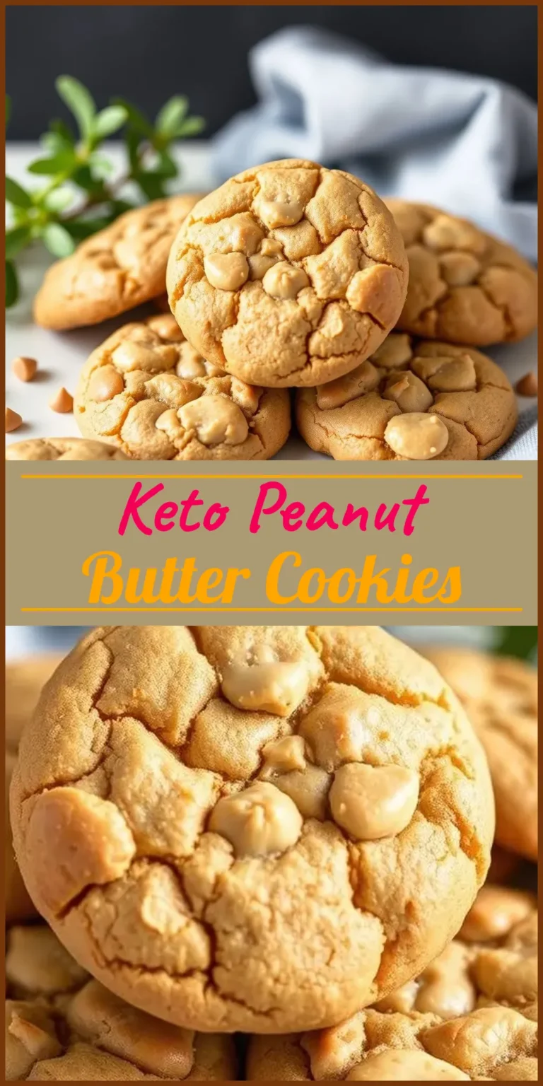 Keto Peanut Butter Cookies Vertical Photo