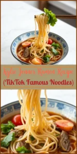 Kylie Jenner Ramen Recipe (TikTok Famous Noodles) Vertical Photo