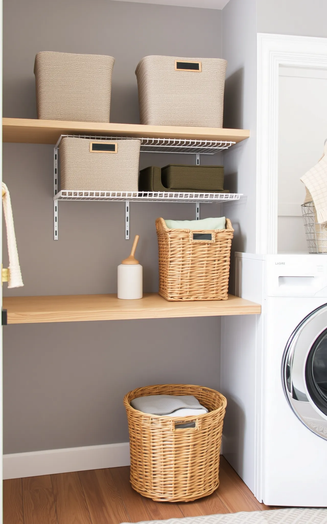 Laundry Room Shelving Idea 12