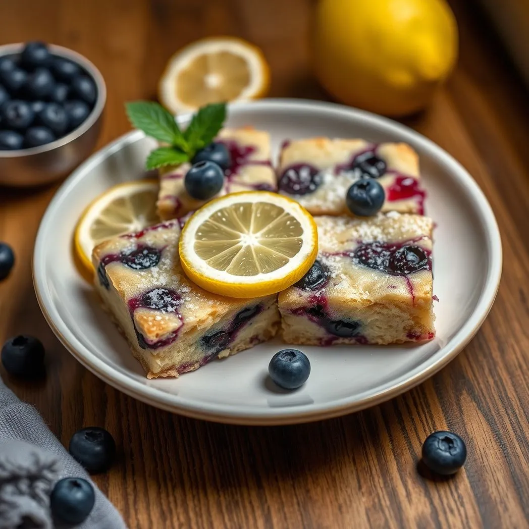 Lemon Blueberry Blondies