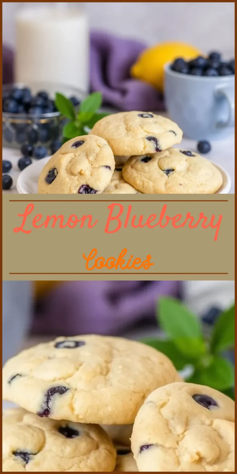 Lemon Blueberry Cookies Vertical Photo