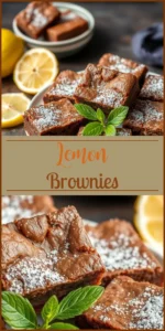 Lemon Brownies Vertical Photo