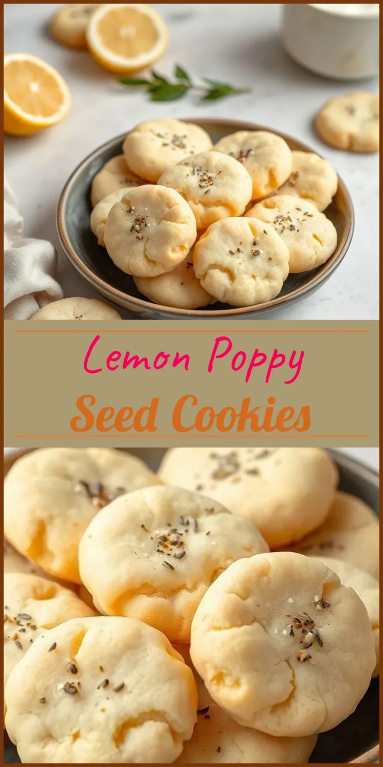 Lemon Poppy Seed Cookies Vertical Photo