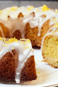 Lemon Sour Cream Cake Photo