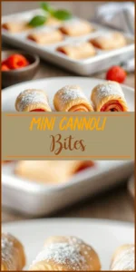 Mini Cannoli Bites Vertical Photo