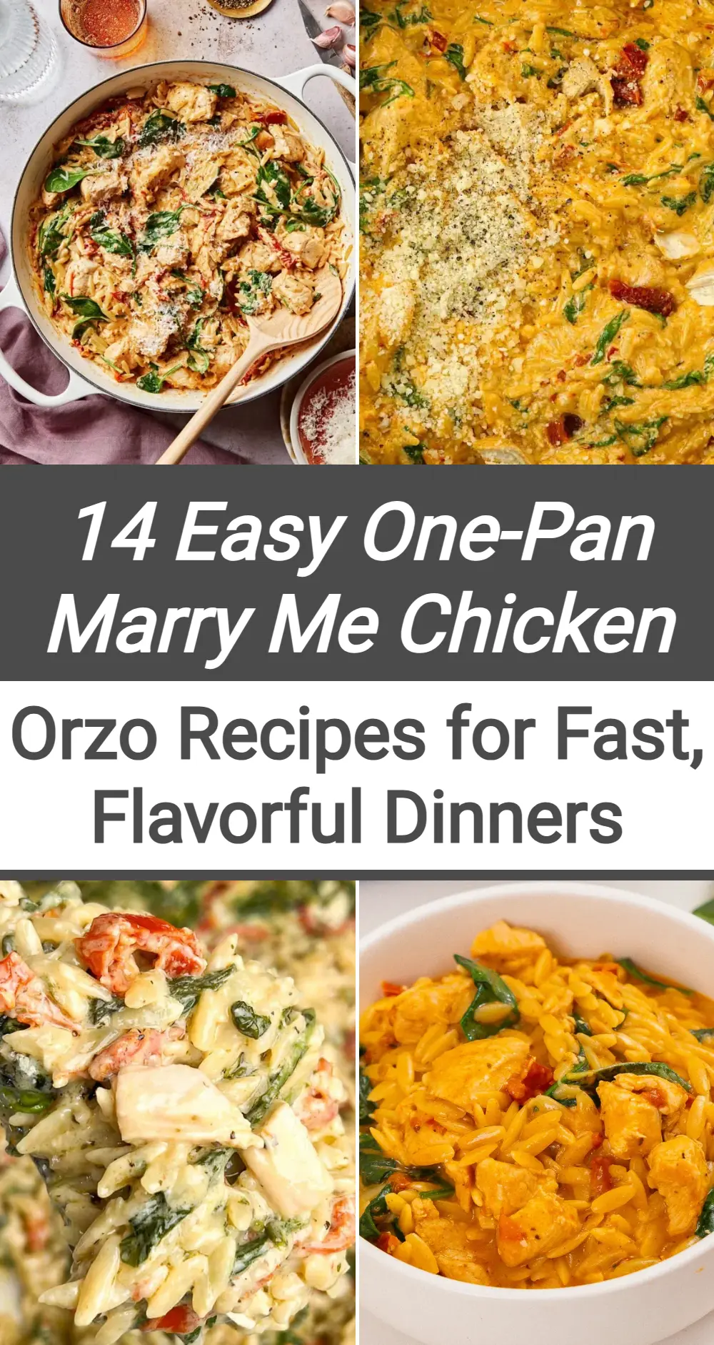 Photo of One Pan Marry Me Chicken Orzo