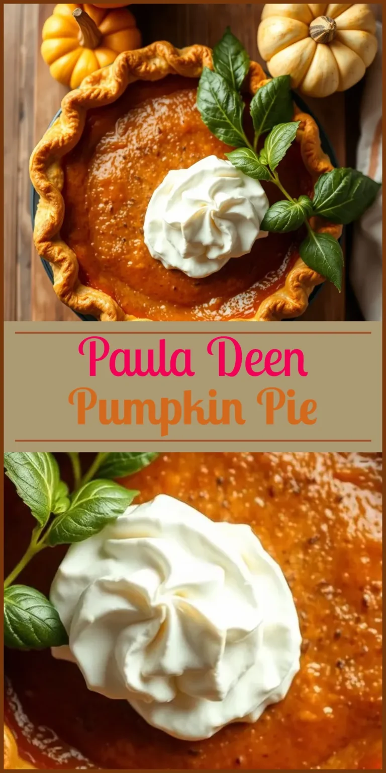 Paula Deen Pumpkin Pie Vertical Photo