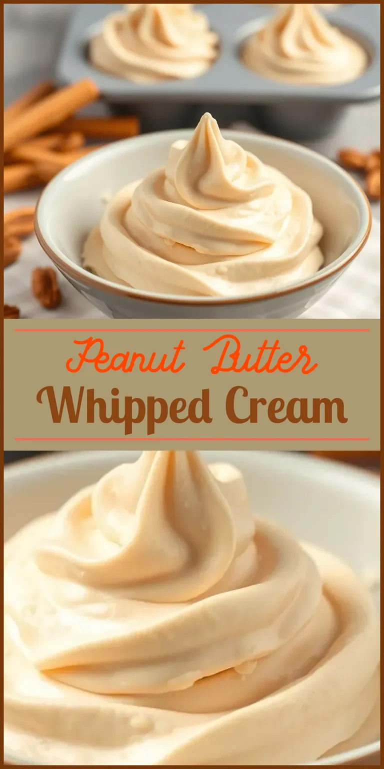 Peanut Butter Whipped Cream Vertical Photo