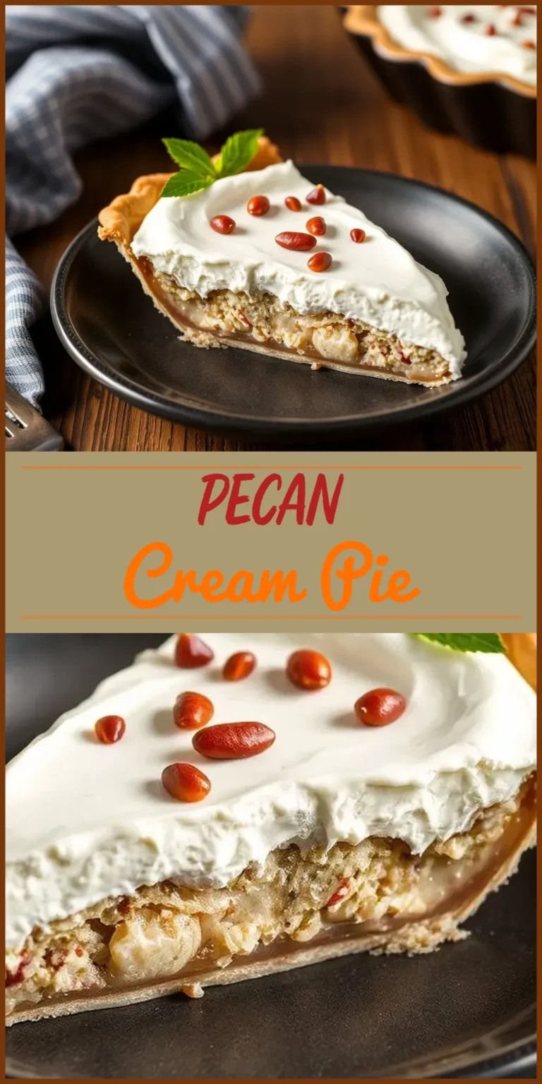 Pecan Cream Pie Vertical Photo