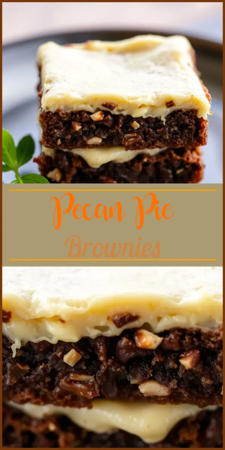 Pecan Pie Brownies Vertical Photo