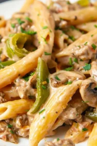 Philly Cheesesteak Pasta Photo
