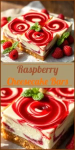 Raspberry Cheesecake Bars Vertical Photo