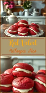 Red Velvet Whoopie Pies Vertical Photo