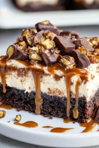 Snickers Poke Cake Photo