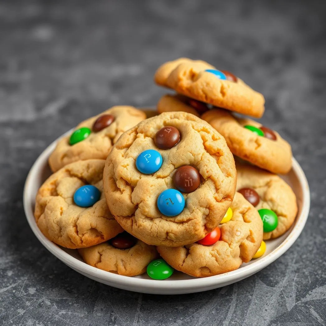 Soft and Chewy M&M Cookies