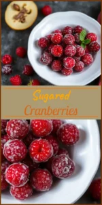 Sugared Cranberries Vertical Photo