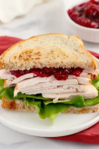 Turkey Cranberry Sandwich Photo