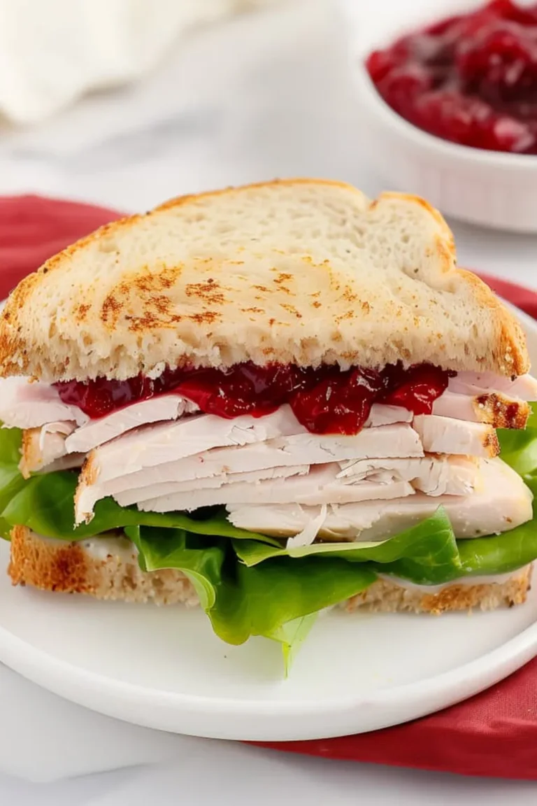 Turkey Cranberry Sandwich Photo
