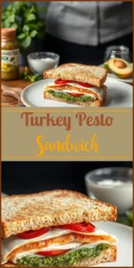 Turkey Pesto Sandwich Vertical Photo